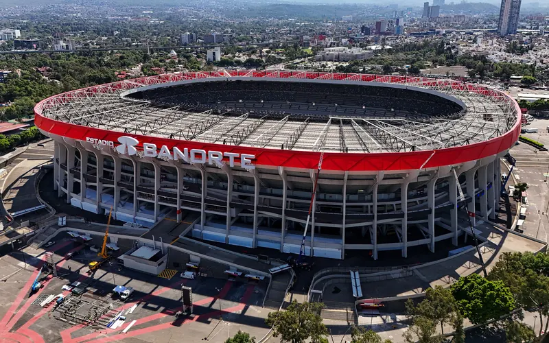 Estadio Azteca aerial, Mexico City