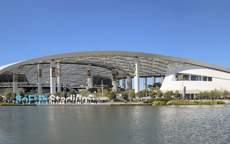 SoFi Stadium exterior, Inglewood